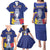 Custom Colombia Football Family Matching Puletasi and Hawaiian Shirt 2024 Copa America - Wonder Print Shop