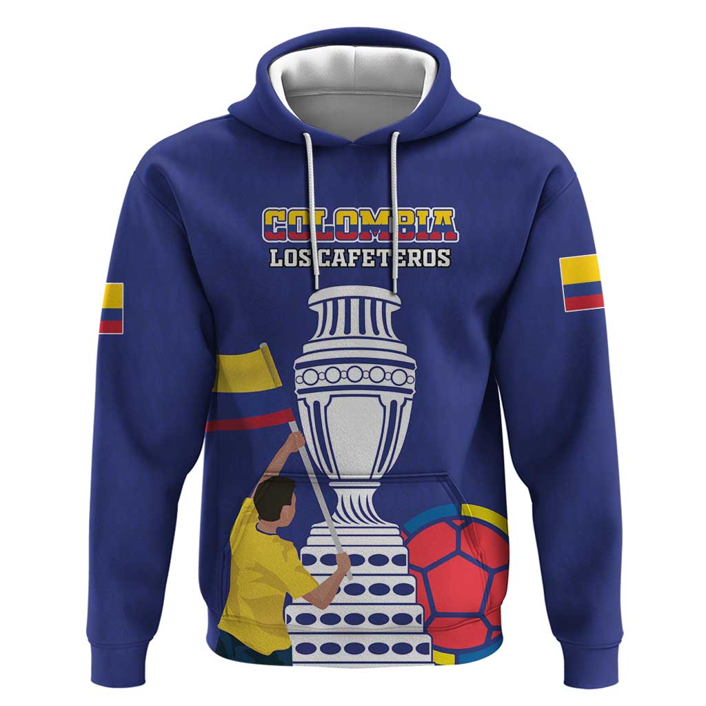 Custom Colombia Football Hoodie 2024 Copa America - Wonder Print Shop