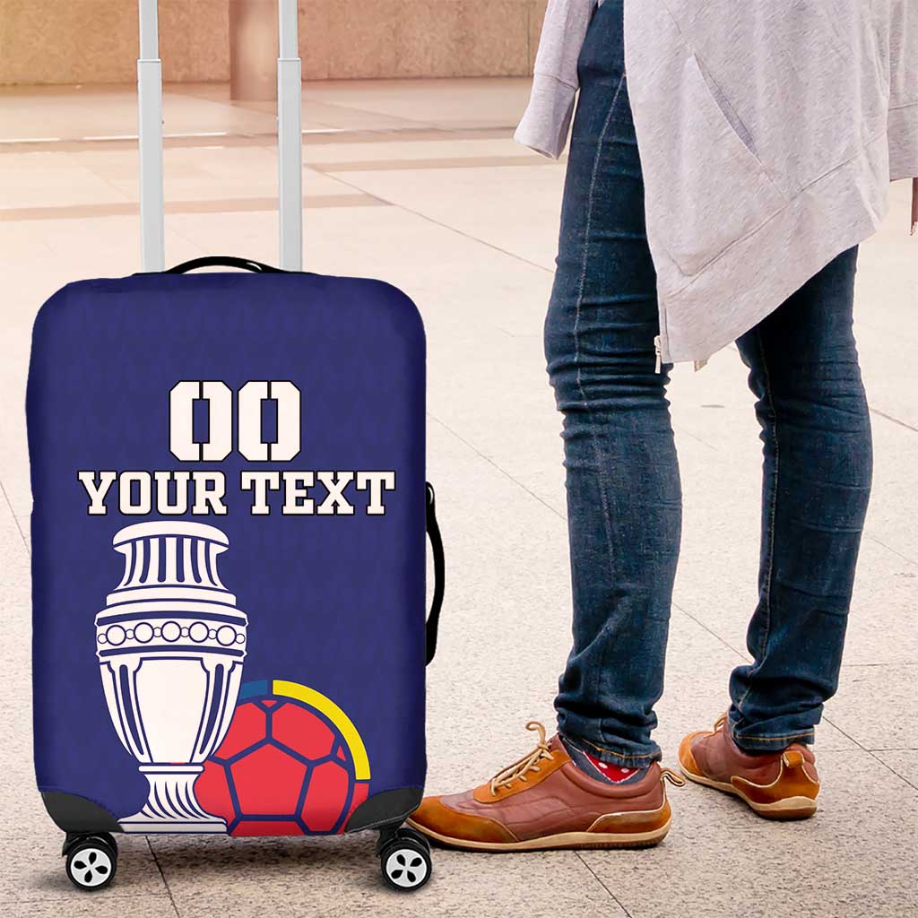 Custom Colombia Football Luggage Cover 2024 Copa America - Wonder Print Shop