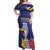 Custom Colombia Football Off Shoulder Maxi Dress 2024 Copa America - Wonder Print Shop