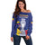 Custom Colombia Football Off Shoulder Sweater 2024 Copa America - Wonder Print Shop