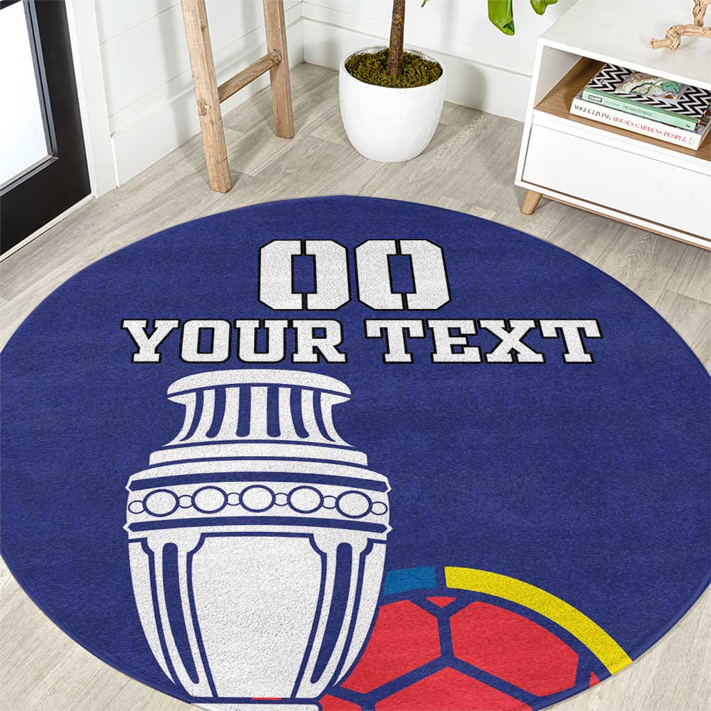 Custom Colombia Football Round Carpet 2024 Copa America