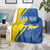 Personalized Ukraine Independence Day Blanket Peace Dove Sunflower