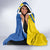 Personalized Ukraine Independence Day Hooded Blanket Peace Dove Sunflower