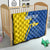 Personalized Ukraine Independence Day Quilt Peace Dove Sunflower