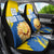 Custom Ukraine Independence Day Car Seat Cover Dove Of Peace With Grunge Pattern - Wonder Print Shop