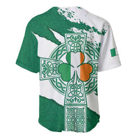 Ireland Celtic Cross Baseball Jersey Irish Flag Shamrock - Wonder Print Shop
