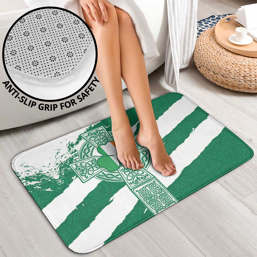 Ireland Celtic Cross Bathroom Set Irish Flag Shamrock - Wonder Print Shop