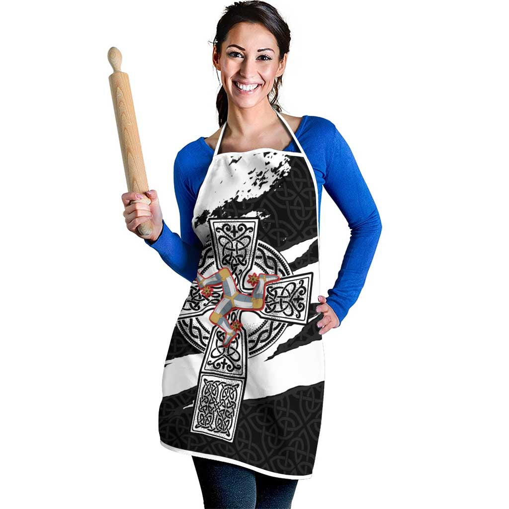 Isle of Man Celtic Cross Apron Triskelion Emblem - Wonder Print Shop