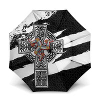 Isle of Man Celtic Cross Umbrella Triskelion Emblem - Wonder Print Shop