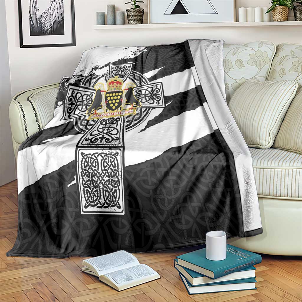 Cornwall Celtic Cross Blanket Coat Of Arms - Wonder Print Shop