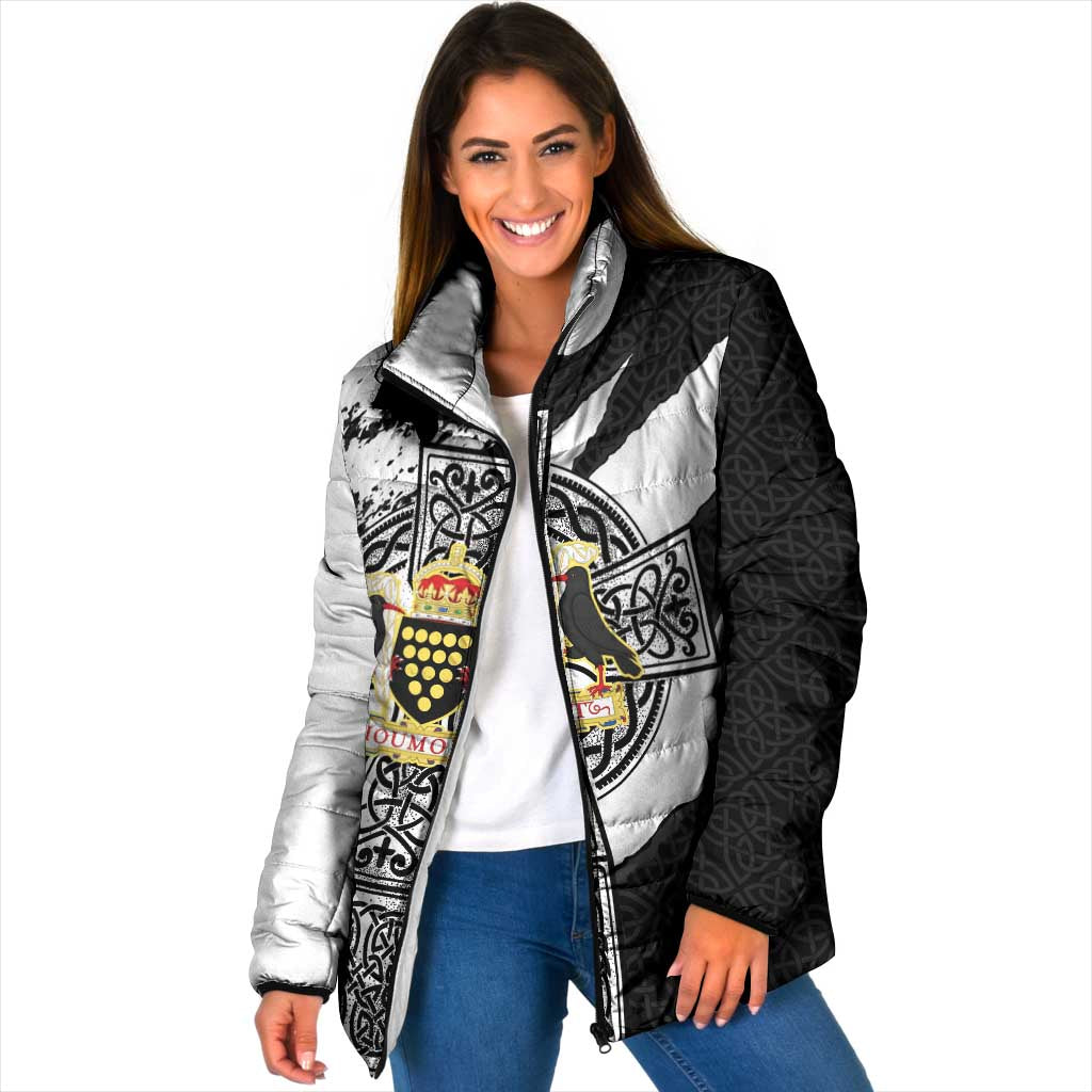 Cornwall Celtic Cross Padded Jacket Coat Of Arms - Wonder Print Shop
