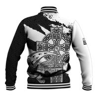 Brittany Celtic Cross Baseball Jacket Celtic Pattern - Wonder Print Shop