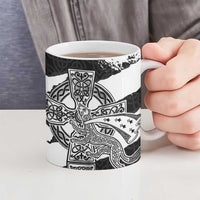 Brittany Celtic Cross Ceramic Mug Celtic Pattern - Wonder Print Shop