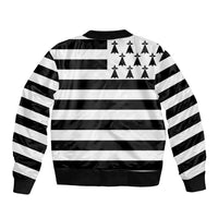Brittany Flag Style Bomber Jacket Kentoch Mervel Eget Bezan Saotret - Wonder Print Shop