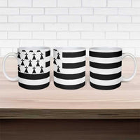 Brittany Flag Style Ceramic Mug Kentoch Mervel Eget Bezan Saotret - Wonder Print Shop