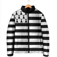 Brittany Flag Style Padded Jacket Kentoch Mervel Eget Bezan Saotret - Wonder Print Shop