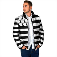 Brittany Flag Style Padded Jacket Kentoch Mervel Eget Bezan Saotret - Wonder Print Shop
