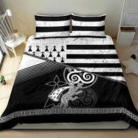 Brittany Ermine Celtic Bedding Set Black Celtic Triskels - Wonder Print Shop