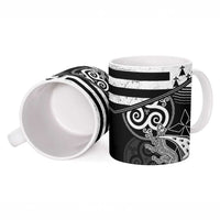 Brittany Ermine Celtic Ceramic Mug Black Celtic Triskels - Wonder Print Shop