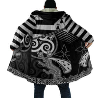 Brittany Ermine Celtic Cloak Black Celtic Triskels - Wonder Print Shop