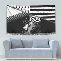 Brittany Ermine Celtic Tapestry Black Celtic Triskels - Wonder Print Shop