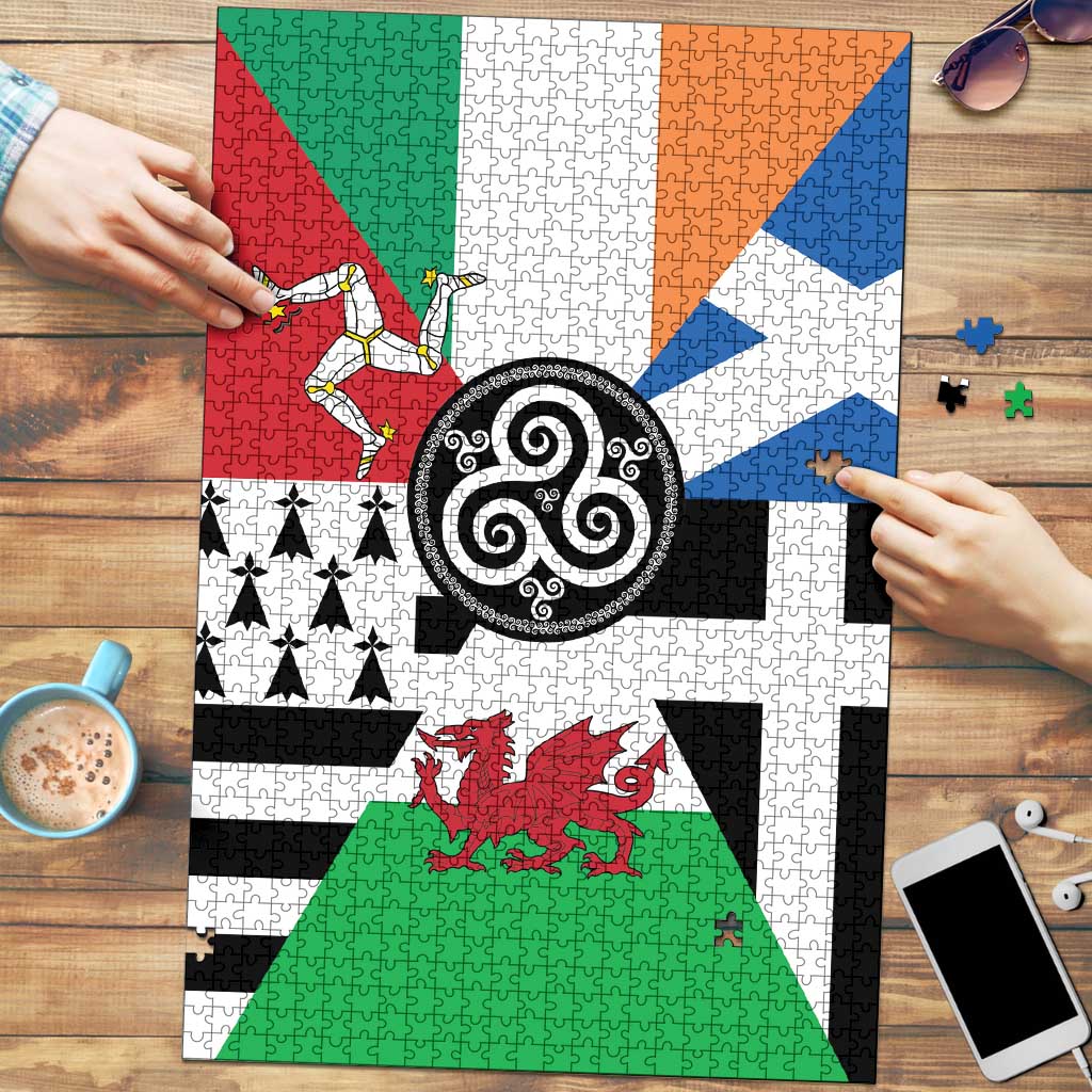 Celtic Nations Flag Puzzle Six Celtic Countries Heritage - Wonder Print Shop