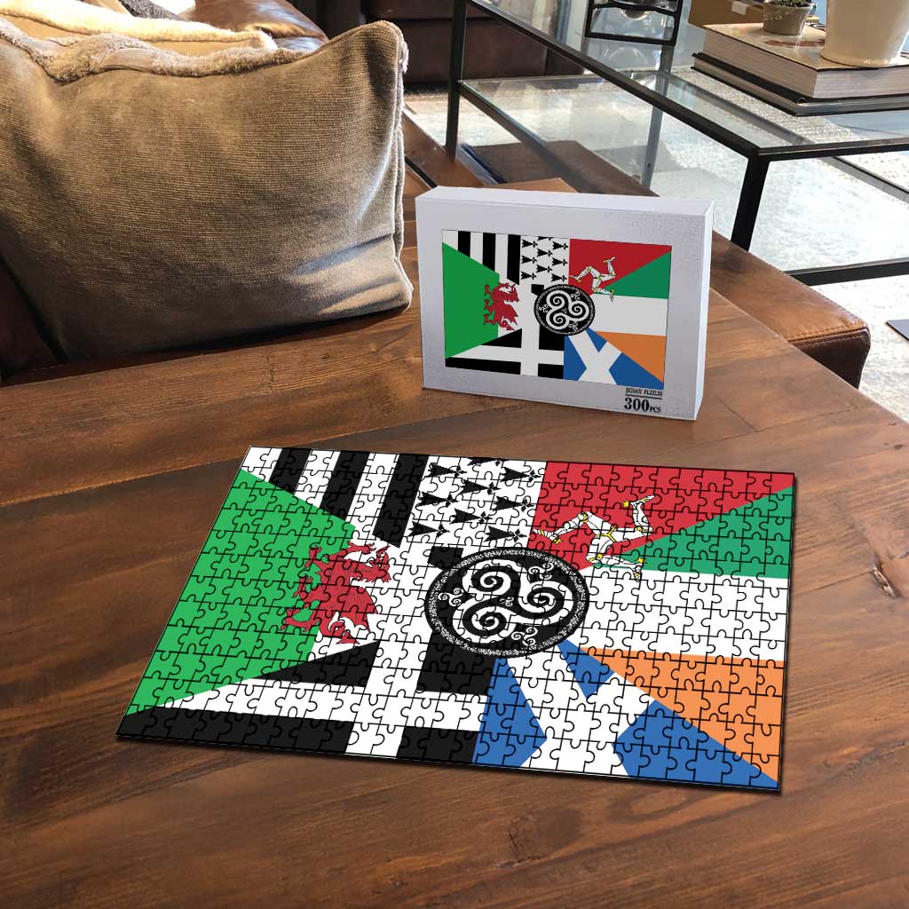 Celtic Nations Flag Puzzle Six Celtic Countries Heritage - Wonder Print Shop