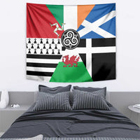 Celtic Nations Flag Tapestry Six Celtic Countries Heritage - Wonder Print Shop