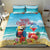 Saint Lucia Christmas Bedding Set Tropical Parrot With Rum Punch Cocktail - Wonder Print Shop