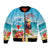 Saint Lucia Christmas Bomber Jacket Tropical Parrot With Rum Punch Cocktail - Wonder Print Shop