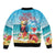 Saint Lucia Christmas Bomber Jacket Tropical Parrot With Rum Punch Cocktail - Wonder Print Shop