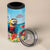 Saint Lucia Christmas 4 in 1 Can Cooler Tumbler Tropical Parrot With Rum Punch Cocktail - Wonder Print Shop