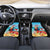 Saint Lucia Christmas Car Mats Tropical Parrot With Rum Punch Cocktail - Wonder Print Shop