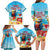 Saint Lucia Christmas Family Matching Long Sleeve Bodycon Dress and Hawaiian Shirt Tropical Parrot With Rum Punch Cocktail - Wonder Print Shop