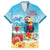 Saint Lucia Christmas Family Matching Long Sleeve Bodycon Dress and Hawaiian Shirt Tropical Parrot With Rum Punch Cocktail - Wonder Print Shop