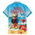 Saint Lucia Christmas Family Matching Mermaid Dress and Hawaiian Shirt Tropical Parrot With Rum Punch Cocktail - Wonder Print Shop