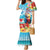 Saint Lucia Christmas Family Matching Mermaid Dress and Hawaiian Shirt Tropical Parrot With Rum Punch Cocktail - Wonder Print Shop