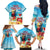 Saint Lucia Christmas Family Matching Off The Shoulder Long Sleeve Dress and Hawaiian Shirt Tropical Parrot With Rum Punch Cocktail - Wonder Print Shop