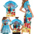 Saint Lucia Christmas Family Matching Short Sleeve Bodycon Dress and Hawaiian Shirt Tropical Parrot With Rum Punch Cocktail - Wonder Print Shop