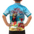 Saint Lucia Christmas Kid Hawaiian Shirt Tropical Parrot With Rum Punch Cocktail - Wonder Print Shop