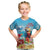 Saint Lucia Christmas Kid T Shirt Tropical Parrot With Rum Punch Cocktail - Wonder Print Shop