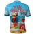 Saint Lucia Christmas Polo Shirt Tropical Parrot With Rum Punch Cocktail - Wonder Print Shop