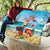 Saint Lucia Christmas Quilt Tropical Parrot With Rum Punch Cocktail - Wonder Print Shop