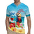 Saint Lucia Christmas Rugby Jersey Tropical Parrot With Rum Punch Cocktail - Wonder Print Shop