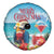 Saint Lucia Christmas Spare Tire Cover Tropical Parrot With Rum Punch Cocktail - Wonder Print Shop