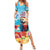 Saint Lucia Christmas Summer Maxi Dress Tropical Parrot With Rum Punch Cocktail - Wonder Print Shop