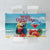 Saint Lucia Christmas Tablecloth Tropical Parrot With Rum Punch Cocktail - Wonder Print Shop