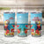 Saint Lucia Christmas Tumbler Cup Tropical Parrot With Rum Punch Cocktail - Wonder Print Shop