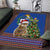 Uruguay Christmas Area Rug Pampas Cat With Folk Pattern - Wonder Print Shop